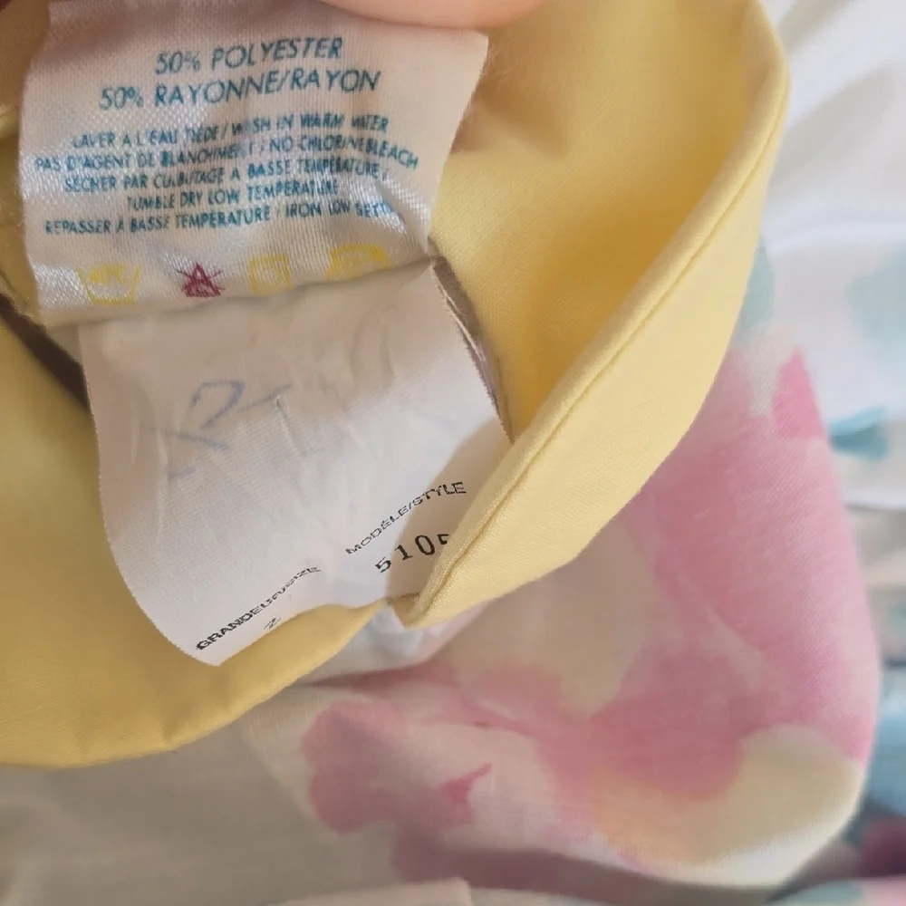 Vintage Floral Kids Dress with Yellow Collar Size 2T - Picture 8 of 8
